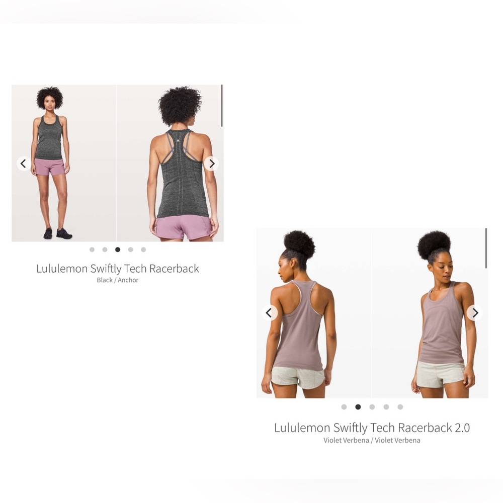 Lululemon Bundle (2) Swiftly Tank Top Mauve/Metal… - image 1